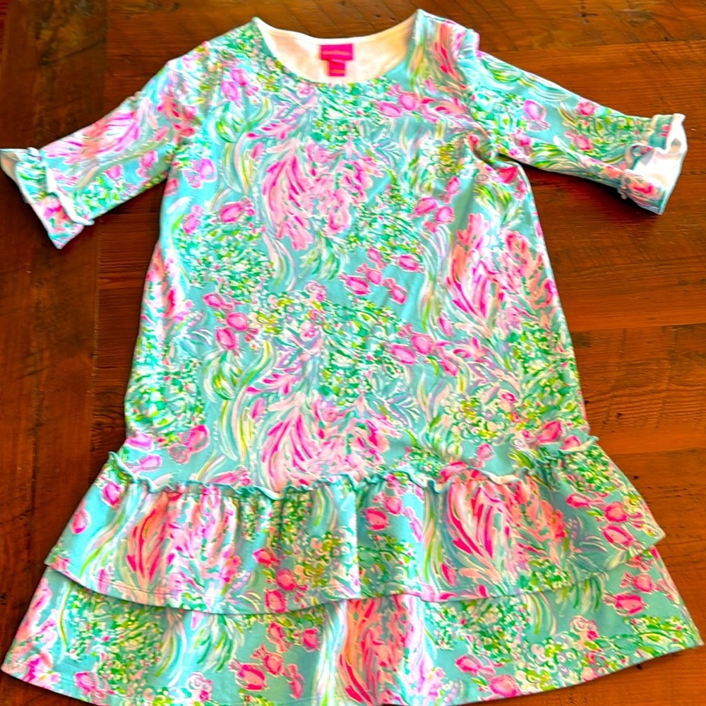 Lilly Pulitzer Girls 3/4 Sleeve Dress